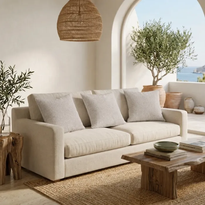 COUSSIN GORDES PLAIN ECRU OUTDOOR