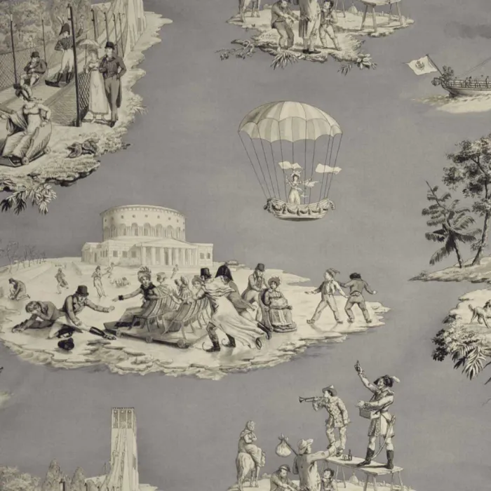 Tissu Plaisirs d’hiver-Gris