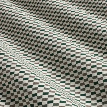TISSU AU METRE DOMINOS VERT OUTDOOR