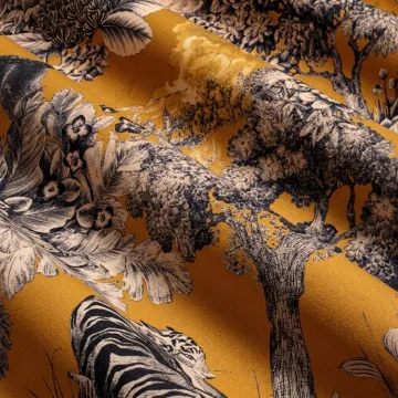 TISSU AU METRE GAIA CHAMOIS