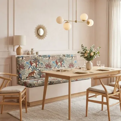 BANQUETTE NOUVEAU MONDE JACQUARD