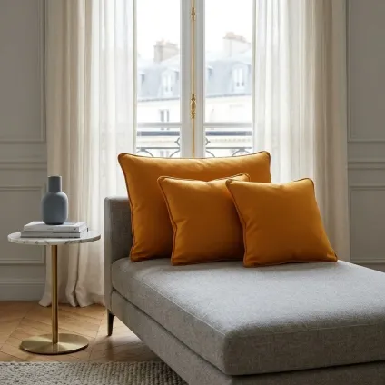 Coussin Aspect flanelle rive gauche