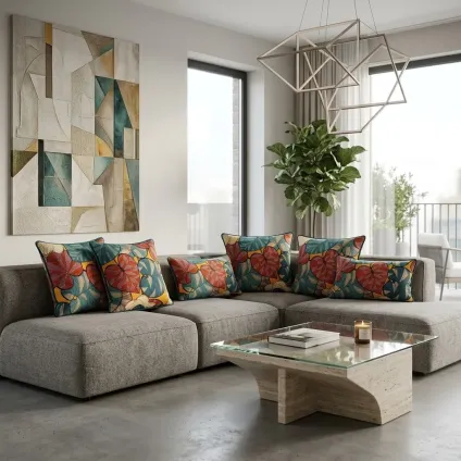 Coussin Idris en velours