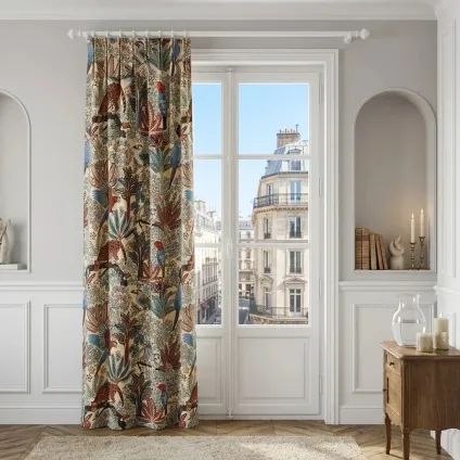 RIDEAU NOUVEAU MONDE JACQUARD